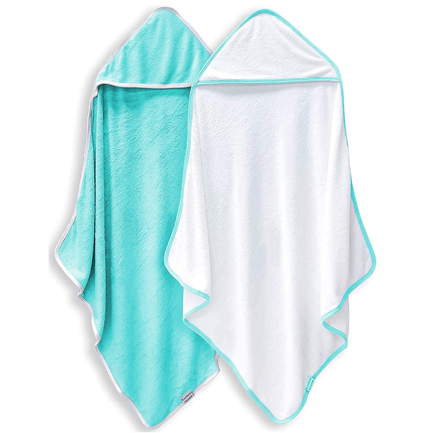 2 Pack Baby Bath Towel Rayon Made from Bamboo, Ultra Soft Hooded Towels for