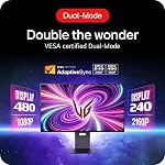 LG Ultragear™ OLED 32GS95UV-B - 32 inch Dual-Mode Gaming Monitor | Dual-Mode (4K 240Hz FHD 480Hz) / UHD (3840 x 2160) / 0.03ms (GtG) / DCI-P3 98.5%