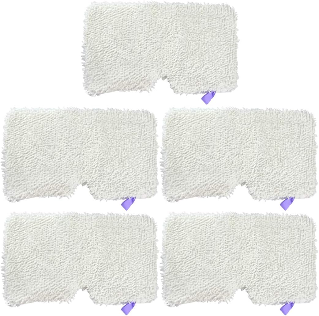 Ugardo 5pcs Replacement Microfiber Steam Mop Washable Pads for Shark Steam Pocket Mops S3500 Series 3501,S2901,S2902,S3455K,S3501,S3550,S3601,S3801,S3901,S4601,S4701,SE450 Accessories