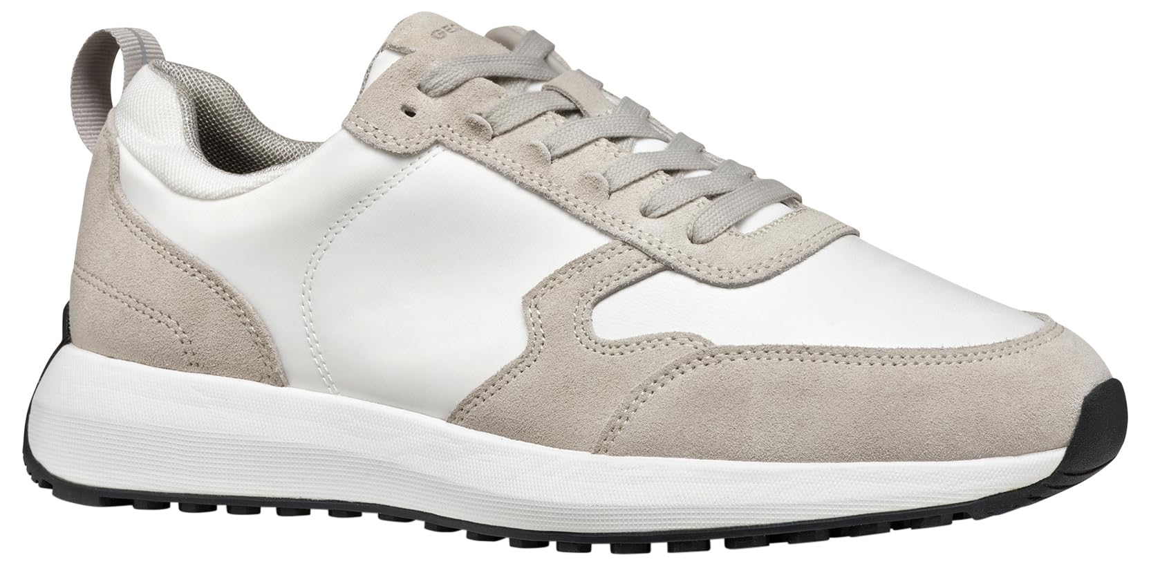 Geox Men's U VOLPIANO A Sneaker, Lt Grey/White, 10.5 UK