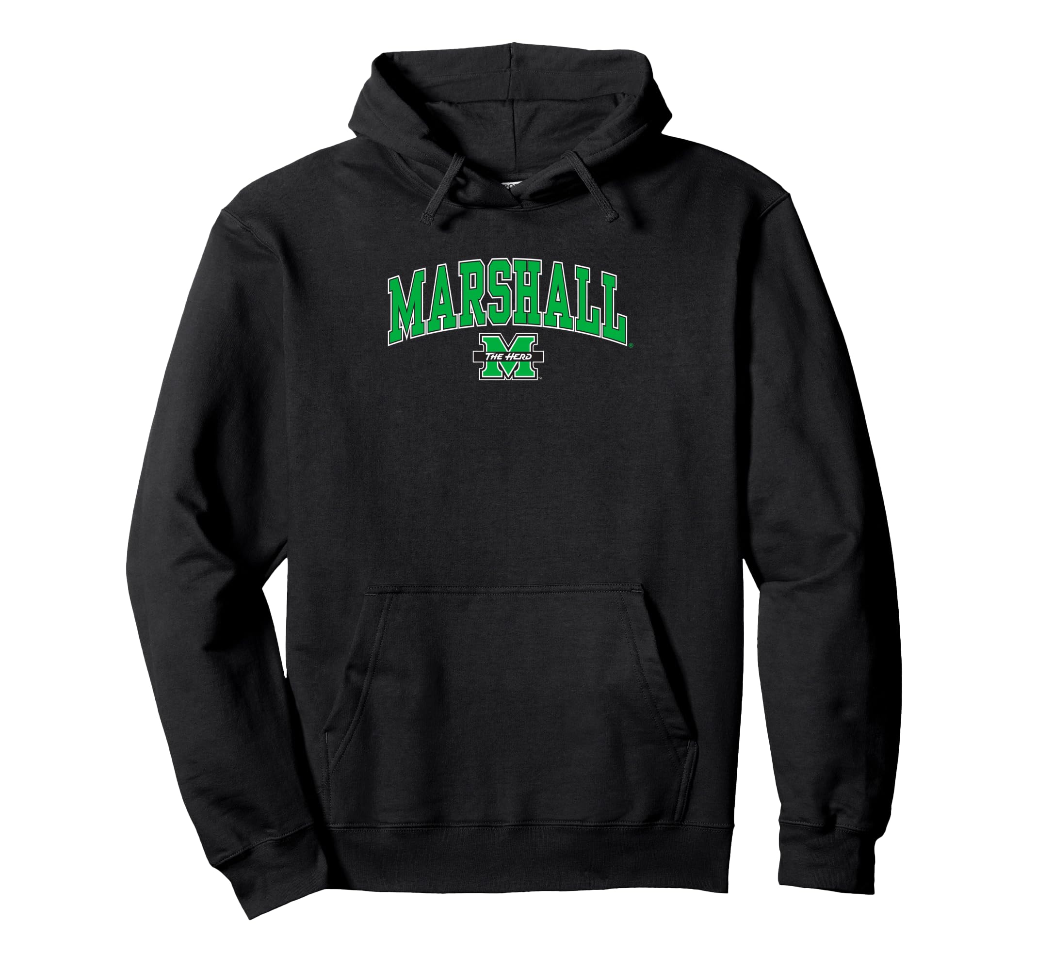 Marshall Thundering Herd Arch Over Black Pullover Hoodie