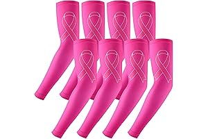 Pink Ribbon Compression Arm Sleeves: Supporting Breast Cancer Recovery