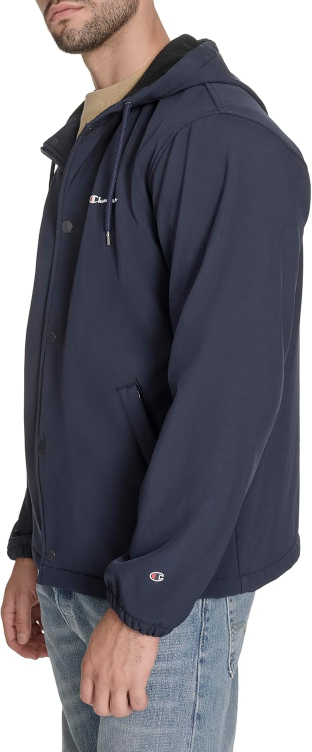 Champion mens Hooded Coaches Rain Jacket - Image 5