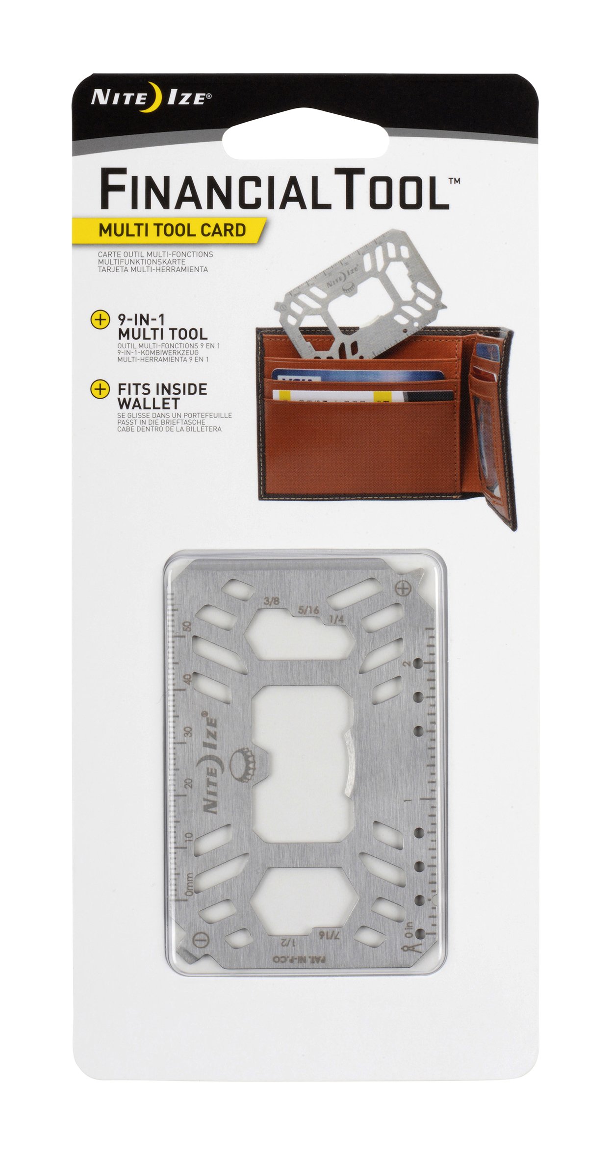 Nite Ize Financial Tool Multi Tool Card Financial Tool Multi Tool Card - Steel, N/A