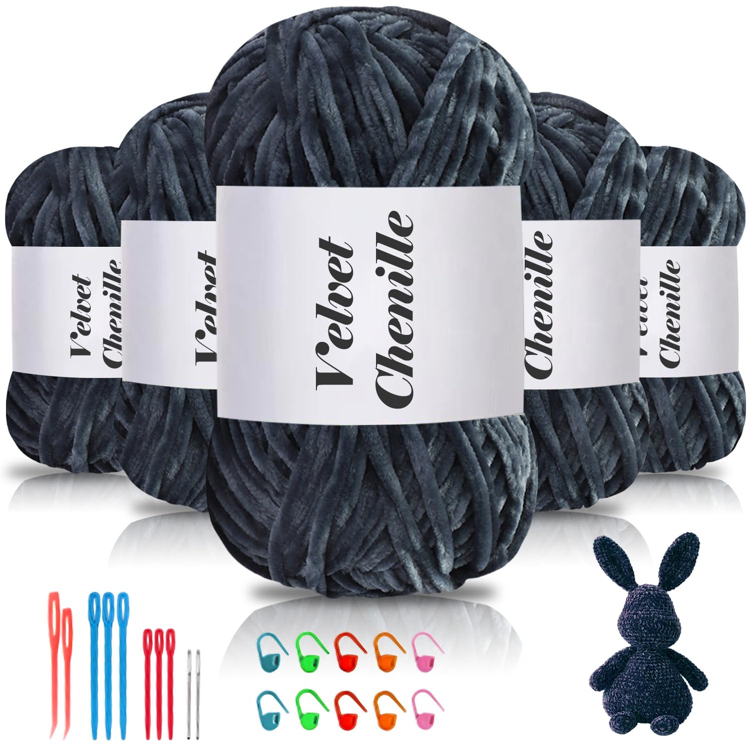 Fil chenille en velours Maxee 500g | Évitez les irritations avec cette laine de bébé douce