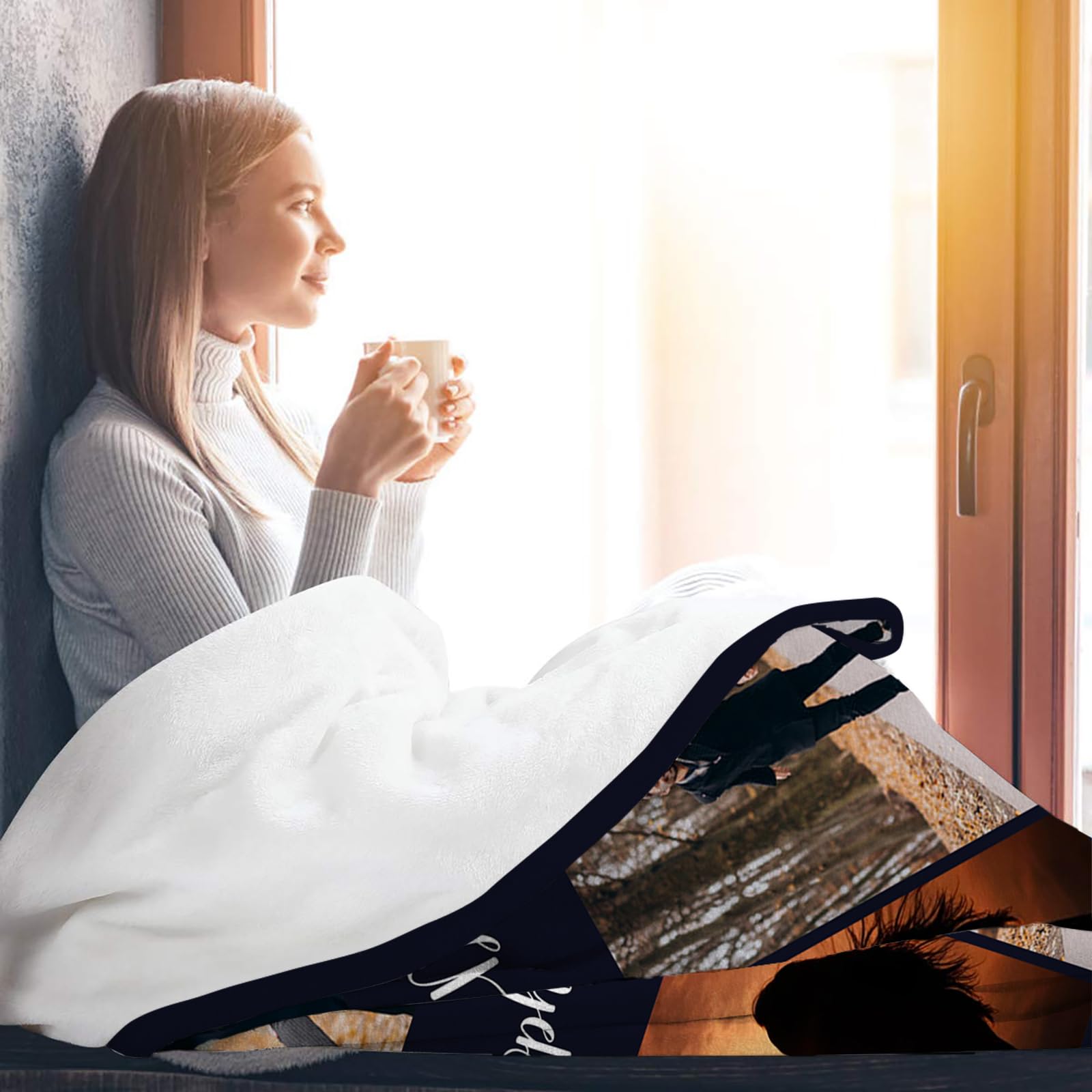 Haz un Regalo HD para tu Pareja: Manta de Franela Personalizada con Foto y Texto, Detalle Confortable para Hombre, Mujer o la Familia(150x200cm)