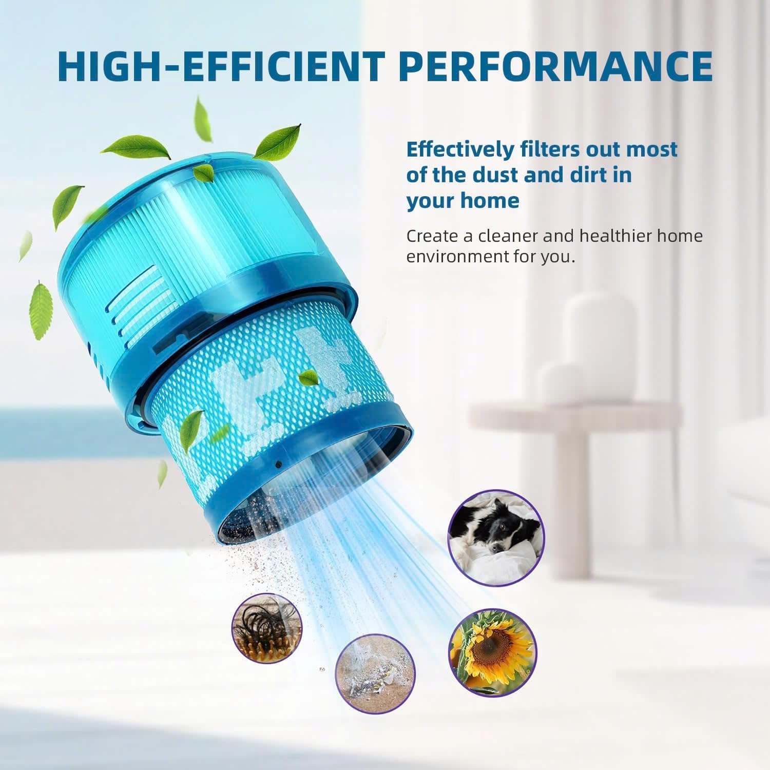 3-Pack Premium True HEPA Replacement Filters for Dyson Gen5 Detect, Dyson Gen5 Detect Filter, Gen5 Detect, Gen5detect Absolute, Gen5outsize Absolute, Gen5detect, Gen5outsize, Part 972352-01 3 Gen5 Blue Filters image 3 of 8 B0FCF97DBG