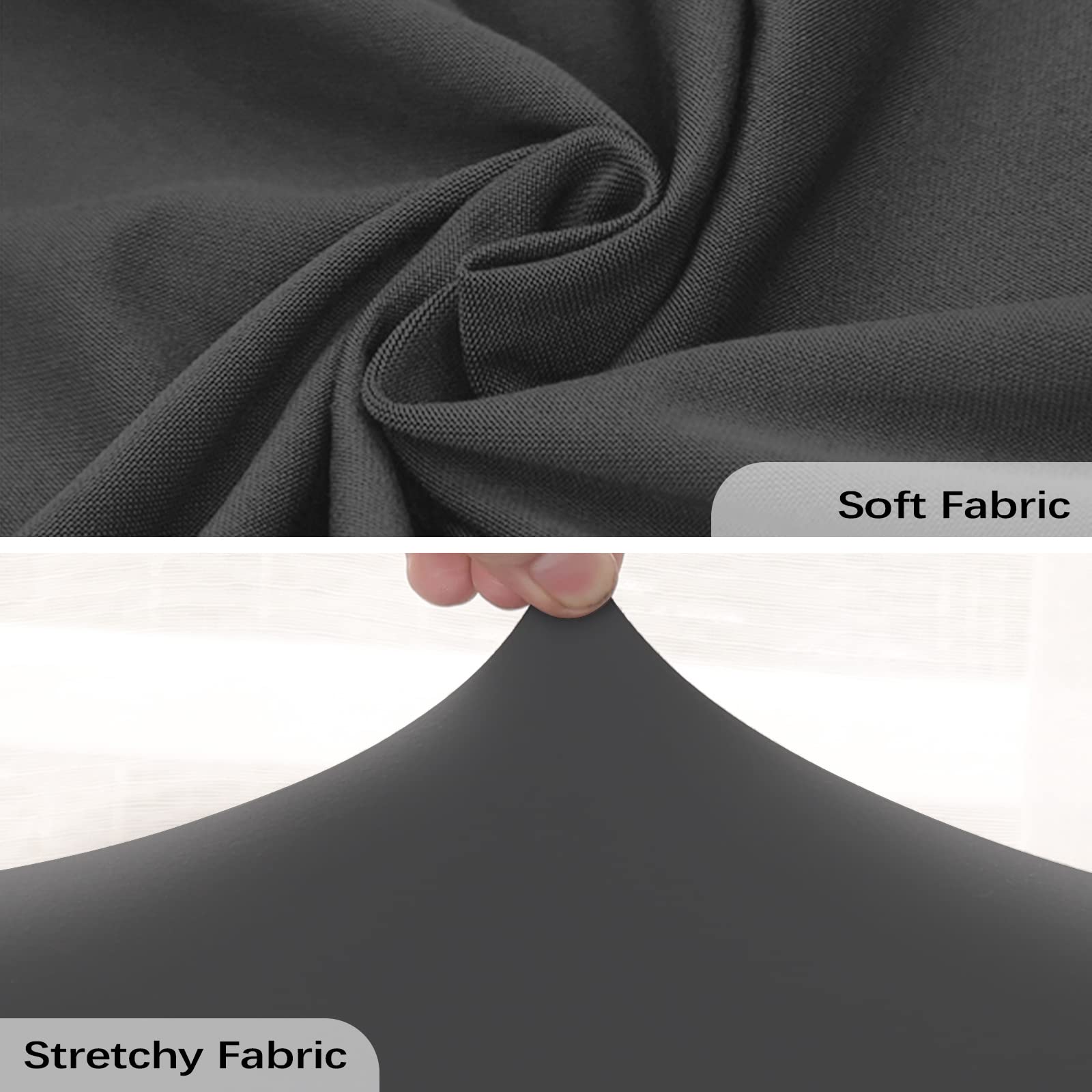 FIGOOO Copripoltrona Relax Reclinabile Copripoltrona 1 Posto Elasticizzato Relax Universale con Tasche 4-Pezzi Fodere per Poltrona Relax Lavabile Rimovibile Coprisedile Chivas,Grigio Scuro