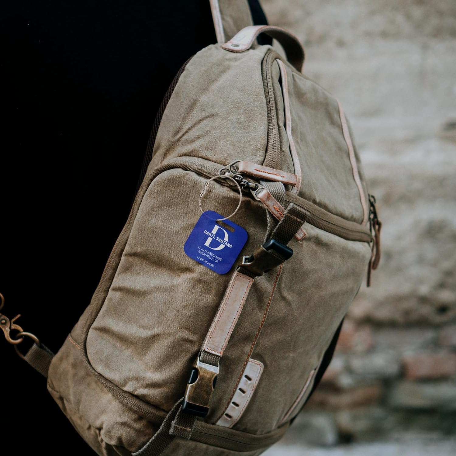 Etiqueta de equipaje personalizada: acrílico mejorado durabilidad y estilo, perfecta para personalizar maletas, mochilas y más (verde neón)