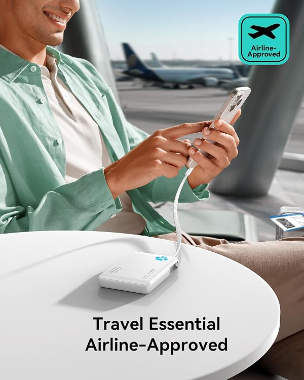 INIU Portable Charger, Slim 45W 10000mAh Power Bank with Build in USB-C Cable for Travel, Fast Charging USB C in&Out Battery Pack, External Phone Charger for iPhone 17 16 15 Samsung S25 S24 Google etc by INIU - Image 5