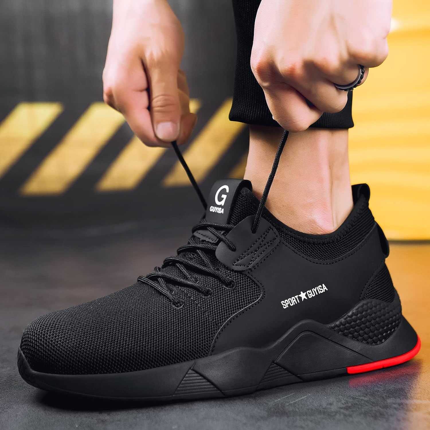 Safety shoes for men lightweight Clearance