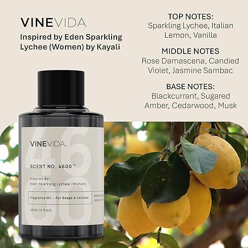 Miniatura 42 de VINEVIDA Aceite aromático n.º 4800 inspirado en un millón de hombres para fabricación de velas y jabón, fabricado en Estados Unidos