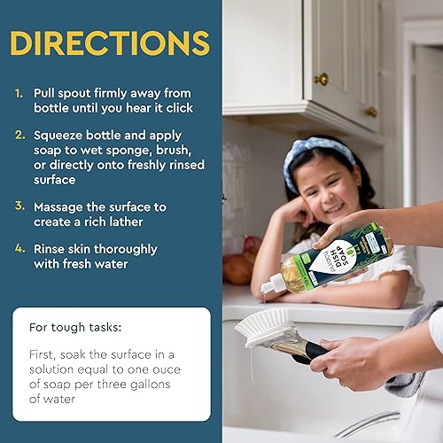 Miniatura 6 de Puracy Recambio de jabón natural para platos suavemente perfumado con citronela orgánica jabón líquido suavizante de la piel fórmula de láminas de