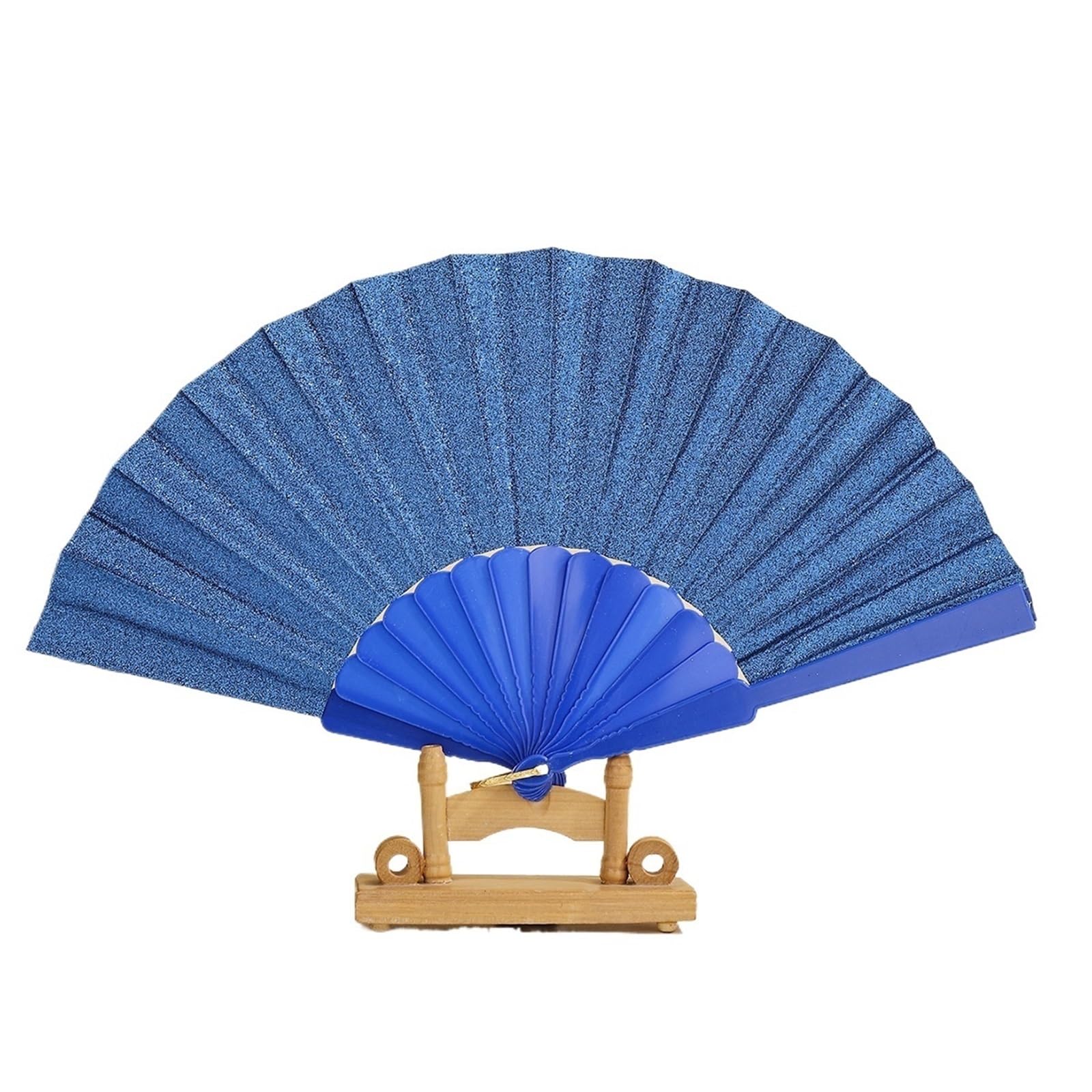 WLIHDB 3Pcs Vibrant Plastic Glitter Fan Foldable Clack Lightweight For Festivals for Summer(Color7)
