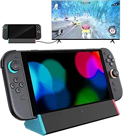 SIWIQU Estação de ancoragem de TV portátil para Switch 2 com adaptador HDMI 4K @ 120Hz/2 portas USB/porta tipo C para Switch 2