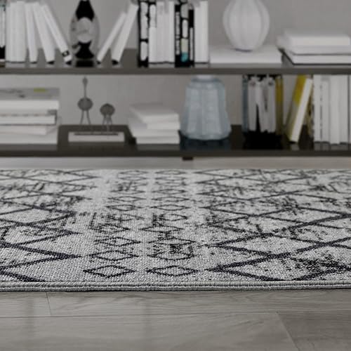 Miniatura 180 de Antep Rugs - Alfombras antideslizantes de 3 x 5 pies (antideslizante) con parte trasera de goma, de estilo antiguo, bohemio, marroquí y con pelo