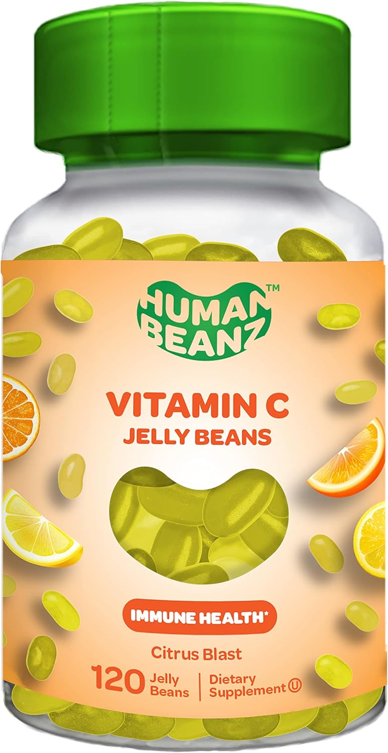 Human Beanz Vitamin C Jelly Bean Gummies for Adults, Immune