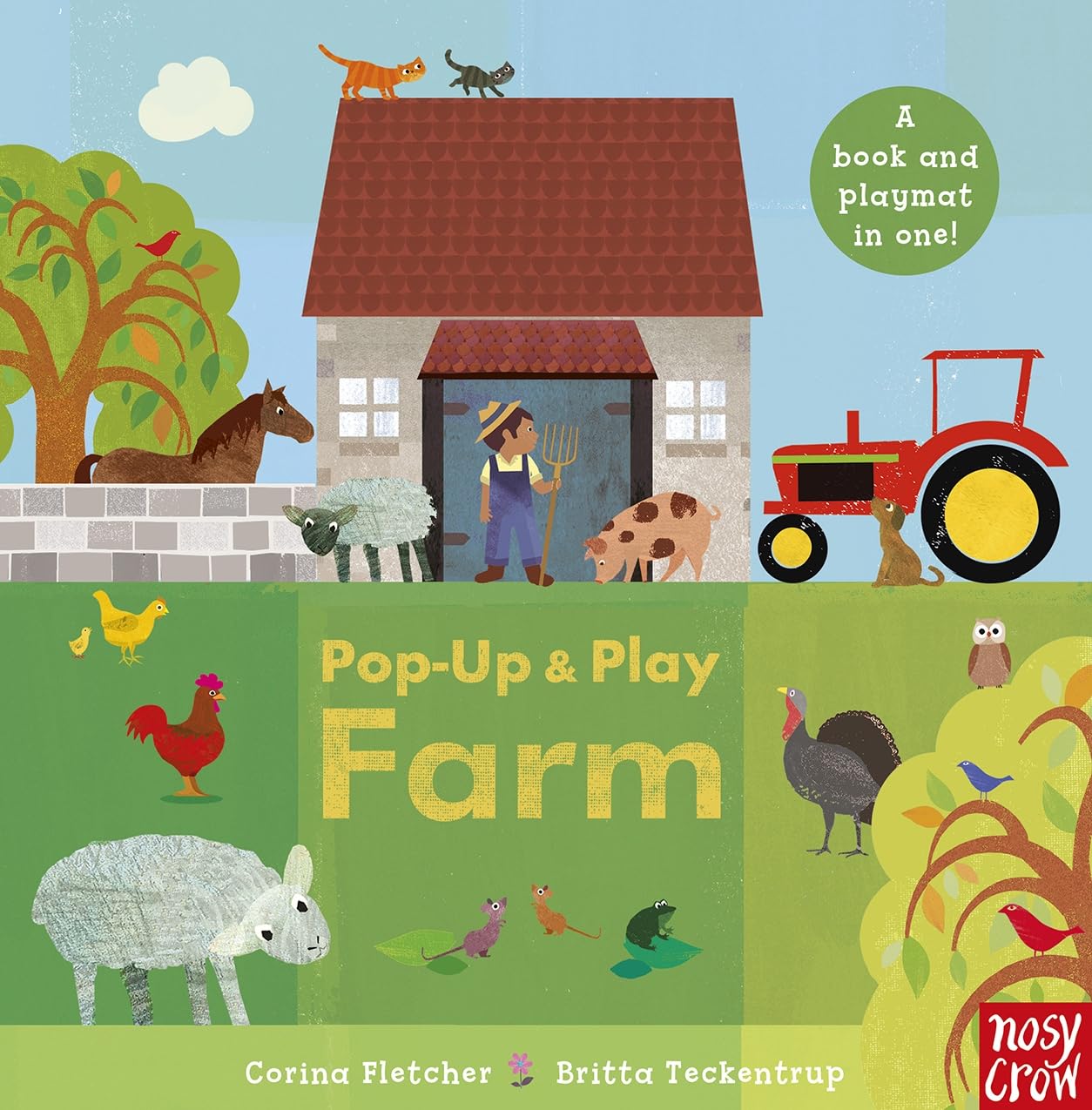 Pop-Up And Play: Farm by Corina Fletcher (Board book)