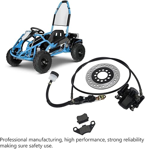 Miniatura 3 de Kit de cilindro maestro de freno trasero, pinza de freno de kart, conjunto de rotor de disco para 50cc 110cc 125cc 150cc 200cc 250cc Dirt Bike Quad