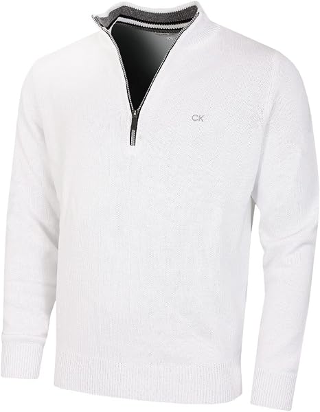 Calvin Klein Golf Hommes Pull en Coton - 1