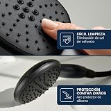 GROHE Vitalio Start 250 – Exposed Thermostatic Shower System with Aquadimmer Function (Round 25cm Head Shower 1 Spray, Round 11cm Hand Shower 2 Sprays, Hose 1.75m, Water Saving), Matt Black, 266772431 - 9