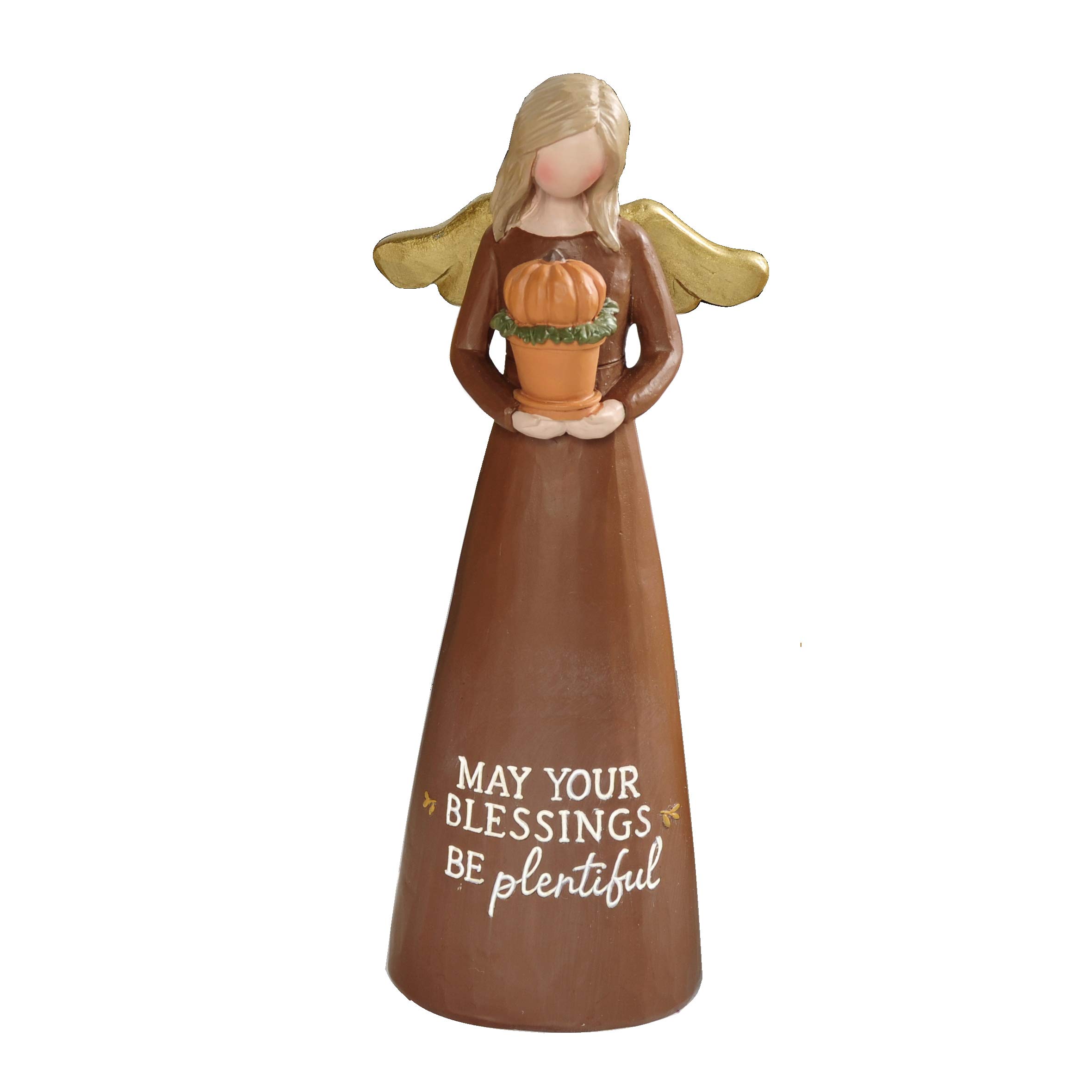 Blossom Bucket Fall Angel 6 Inch Resin Tabletop Figurine (Blessings Be Plentiful)