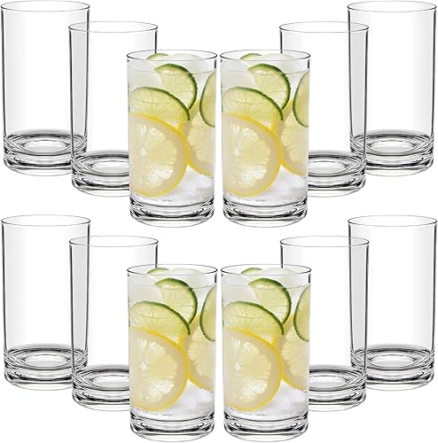 REALWAY - Vasos de plástico reutilizables de 17 onzas, vasos irrompibles, sin BPA, aptos para lavavajillas, vasos acrĂlicos para cocina, niños y REALWAY - Vasos de plástico reutilizables de 17 onzas, vasos irrompibles, sin BPA, aptos para lavavajillas, vasos acrĂlicos para cocina, niños y