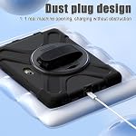 ZenRich Cas truqué pour Samsung Galaxy Tab Active 5 Pro 10.1inch,Boîtier de protection antichoc complet avec 360 Tournant Kickstand ceinture d'épaule ceinture pour Galaxy Tab Active 5 Pro