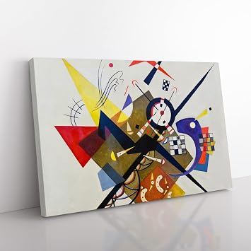 On White Ii By Wassily Kandinsky Canvas Wall Art Print 20x14 Inch