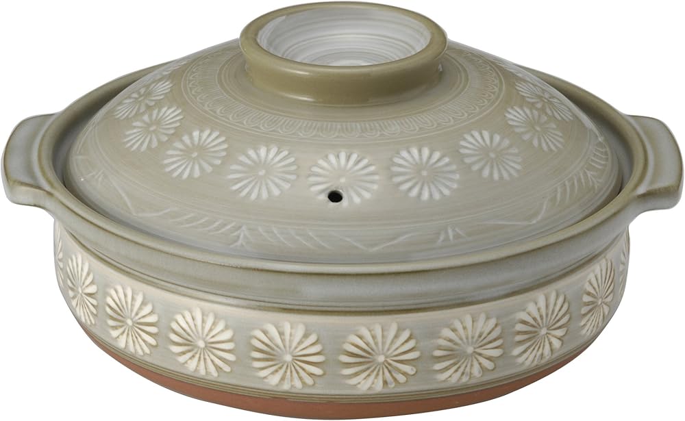 銀峯 花三島 土鍋 8号 IH対応