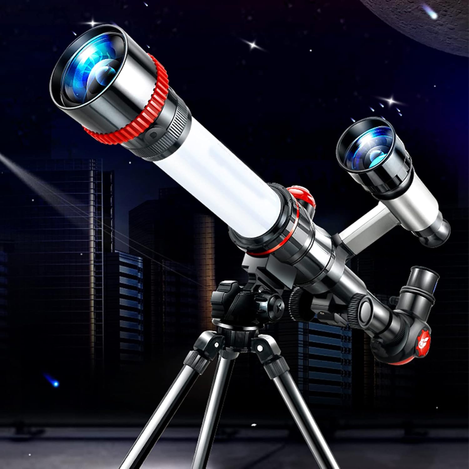 Children Monocular Telescope, Astronomical Stargazing Telescope, with Tripod Use for Science Experiment Simulate, Camping