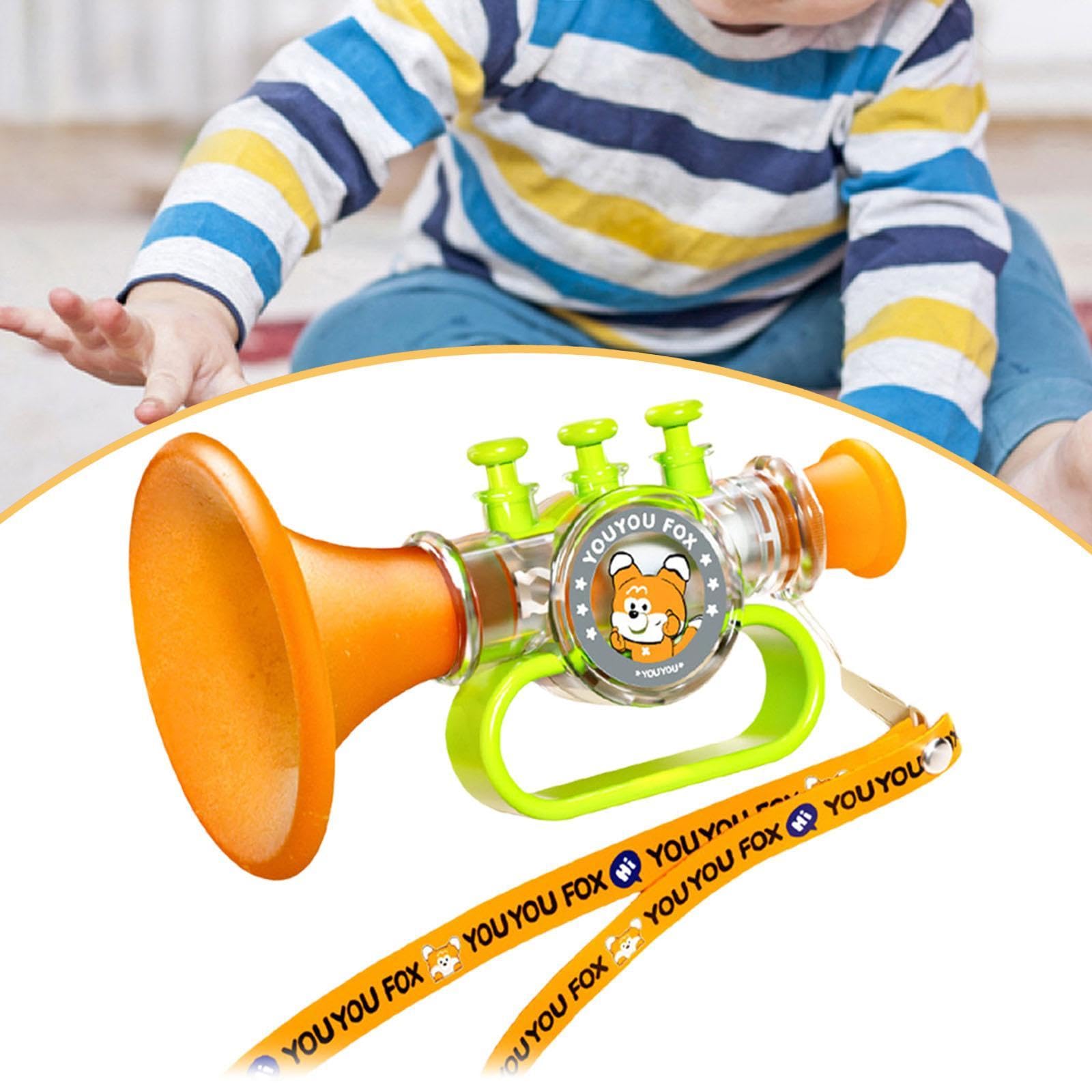 Lot de 6 Sifflets Jouets En Forme de Petites Trompettes, Petits Haut-parleurs, Amusants, pour Le Développement Sensoriel et Des Filles, Ca, 5 pièces