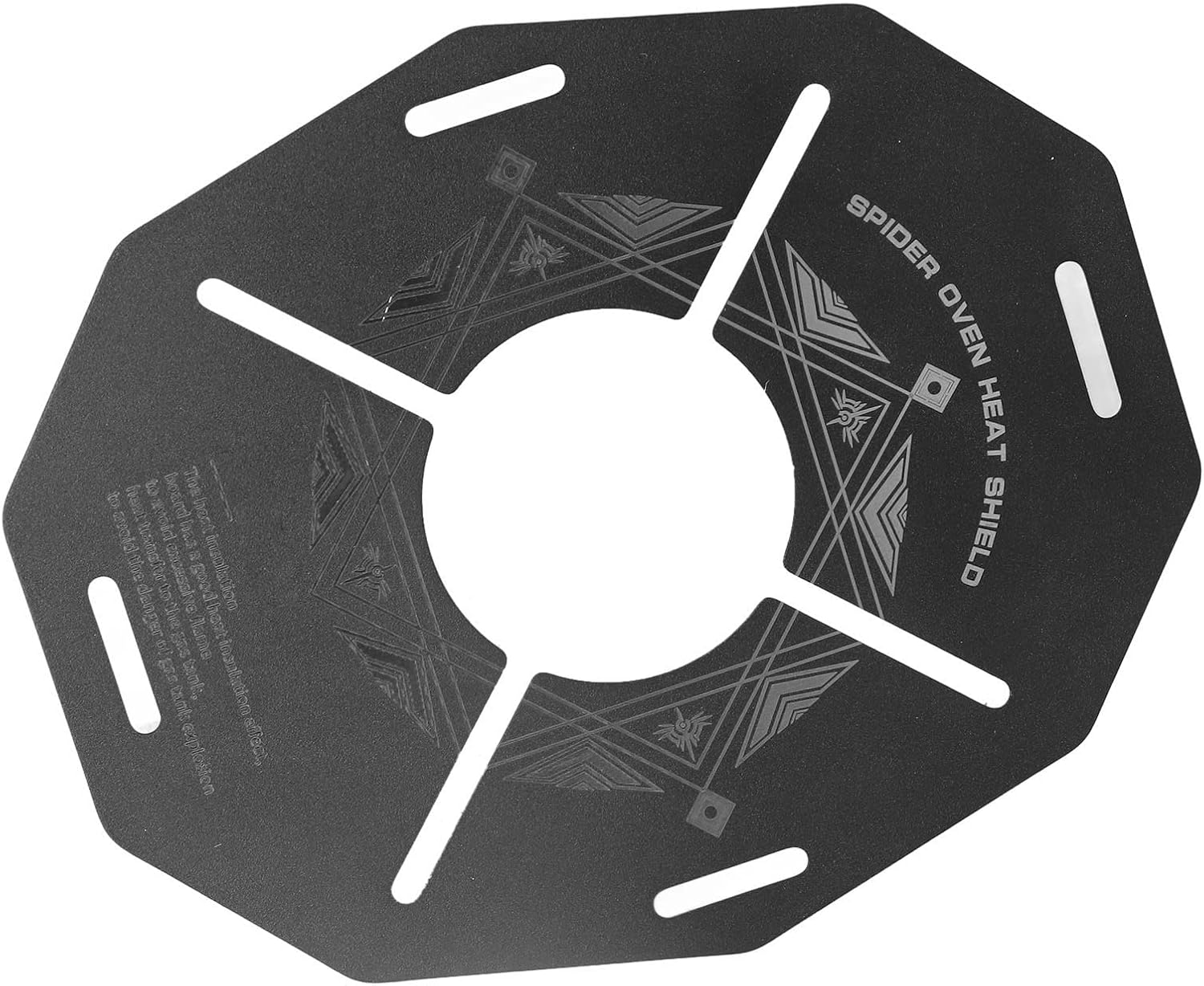 Shine Trip Outdoor Heat Insulation Board Stainless Steel Camping Stove Heat Shield Anti Scalding Anti Slip Hollow Cooking Stove Board for Travelling Hilking Camping(Array Disk)