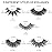 DYSILK False Eyelashes Fake Lashes - Eyelashes Natural Look 5 Pairs 6D Lashes Mink Eyelashes 5 Styles Mixed Fluffy Lashes Reusable Fake Eyelashes Wispy Mink Lash Natural Look| 15mm-18mm