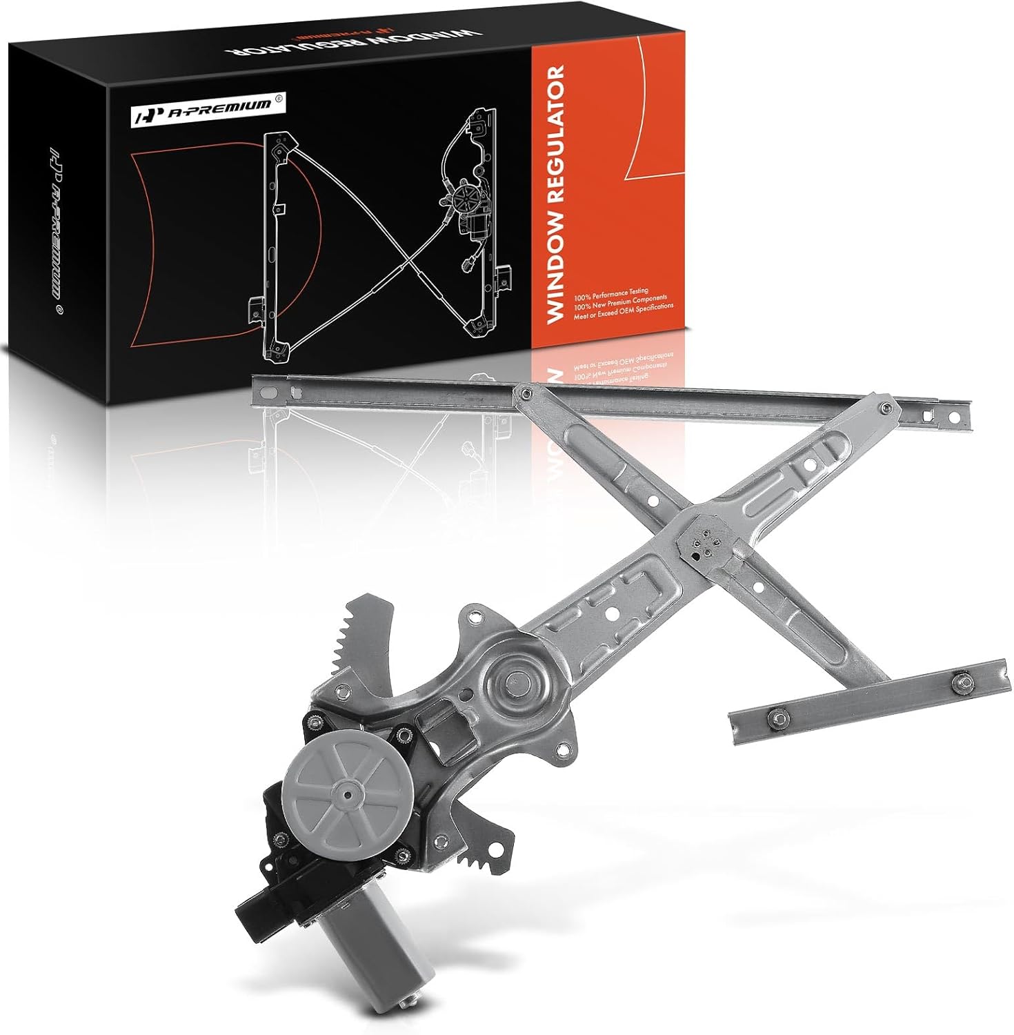 A-Premium Electric Power Window Regulator with Motor Compatible with Mitsubishi Outlander 2014-2019 Sport Utility Rear Left Driver Side Rear Driver (LH)