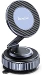Jononser Support de téléphone pour voiture, Magnetic Car Phone Mount Compatible avec MagSafe – 360° ajustable & Support d'aspiration pliable pour tableau de bord / pare-brise, Support magnétique fort pour iPhone 12-17 Series