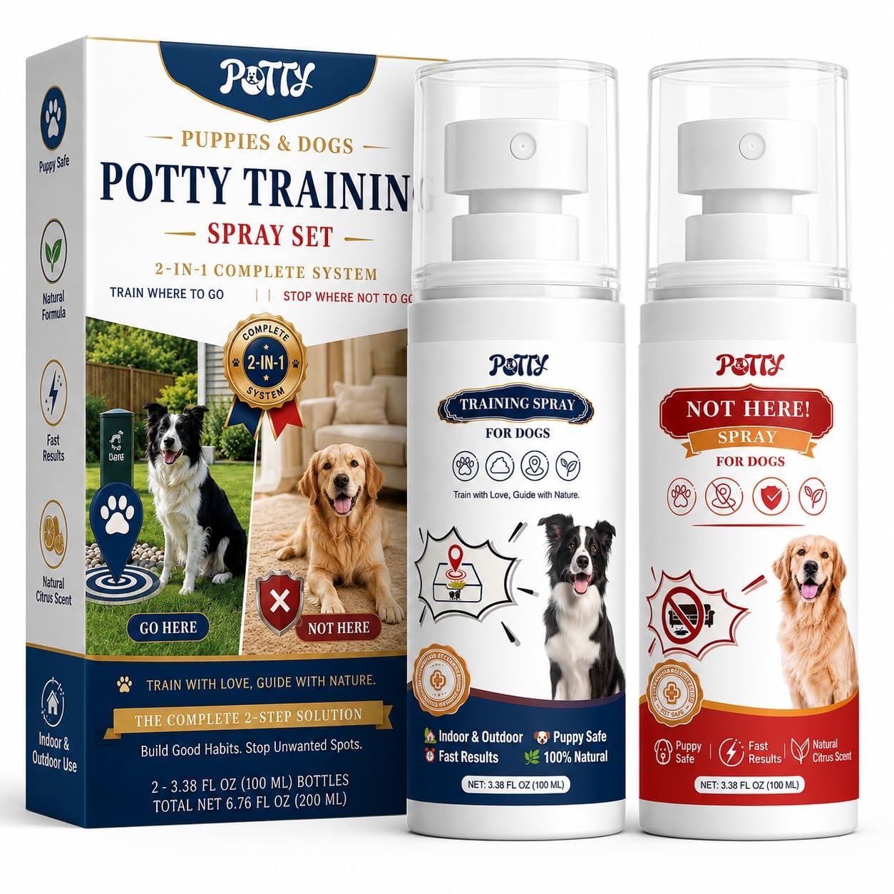 PQWESIT Premium Go Here Puppy Training Aid