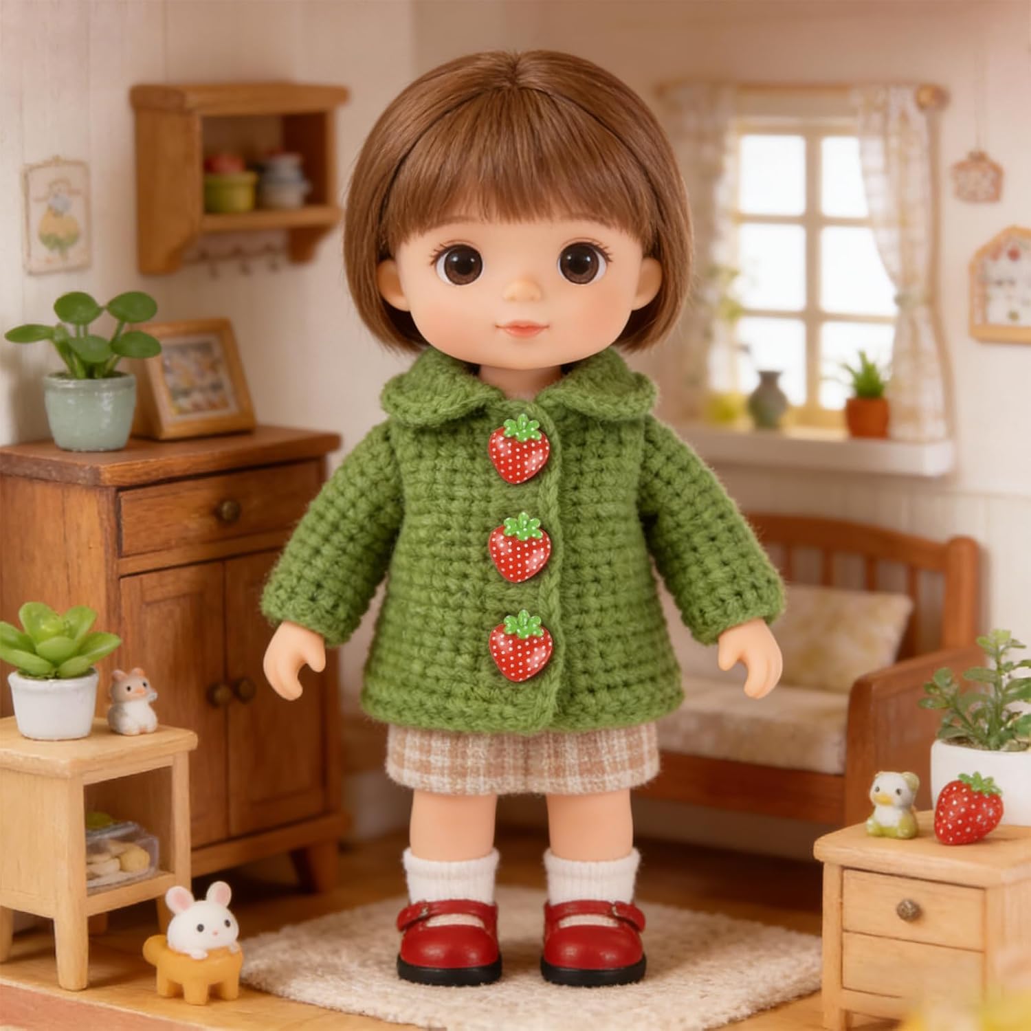 100pcs Artificial Strawberry Tiny Strawberry Resin Strawberry for Home House Grocery Photography Party Decoration