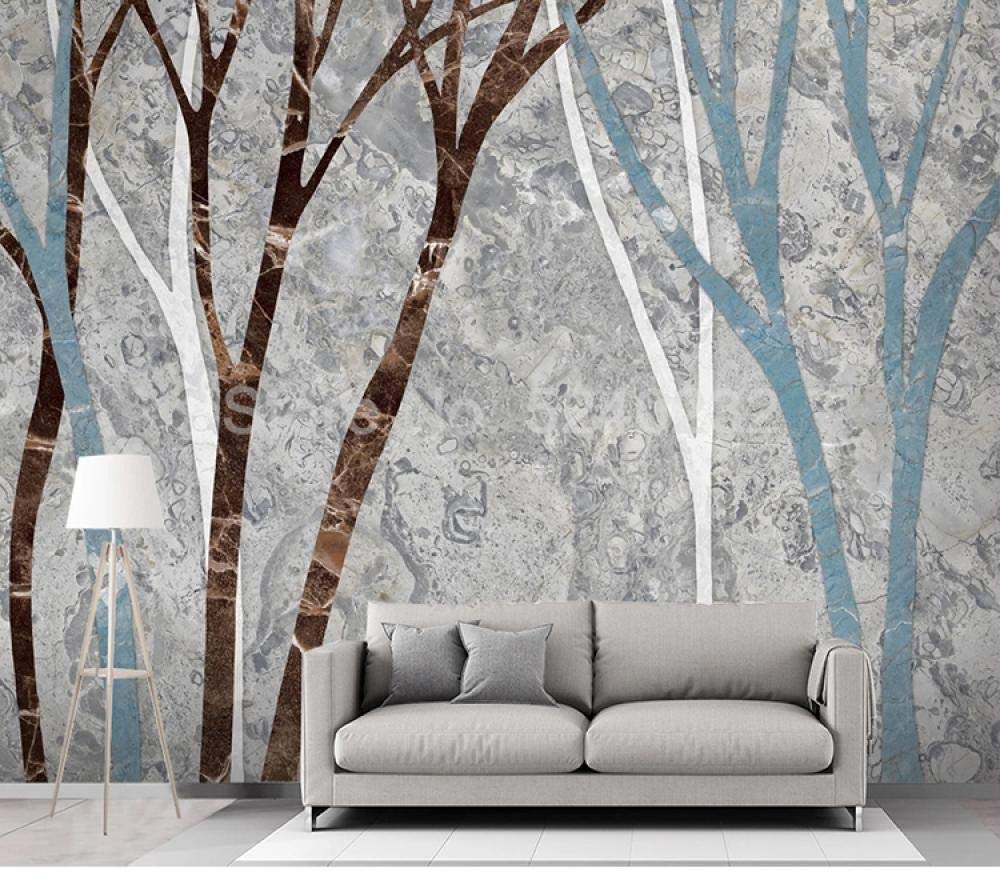 Papier peint personnalisé arbre abstrait 200x140 cm pour salon