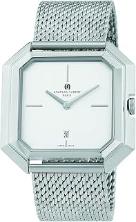 Charles-Hubert 4006-W Stainless Steel Quartz Watch, Black