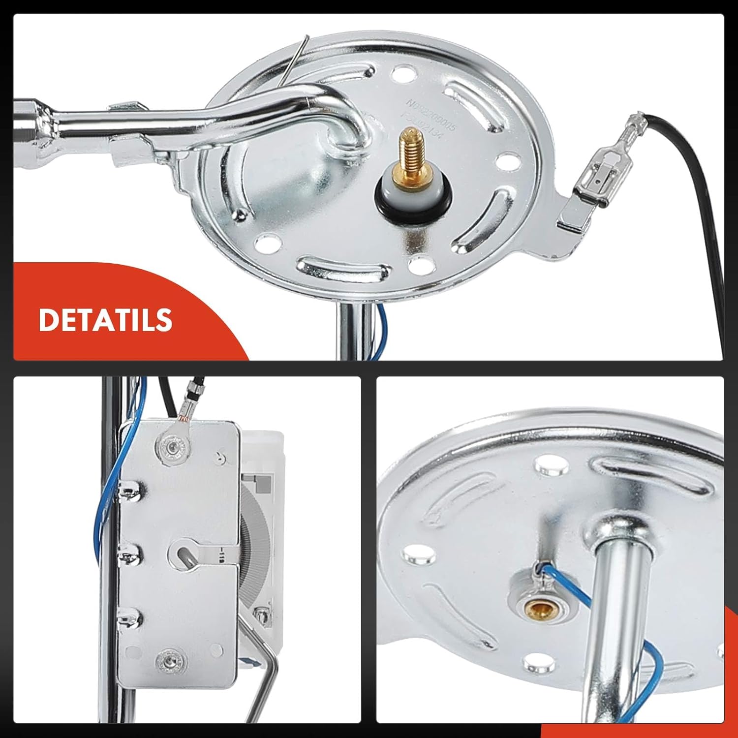 A-Premium Fuel Tank Sending Unit Compatible with Chevrolet C10/C20/C30/K10/K20 Pickup 1961-1966 & GMC K1000/K15/K1500 Pickup 1966, Replace# 6428058