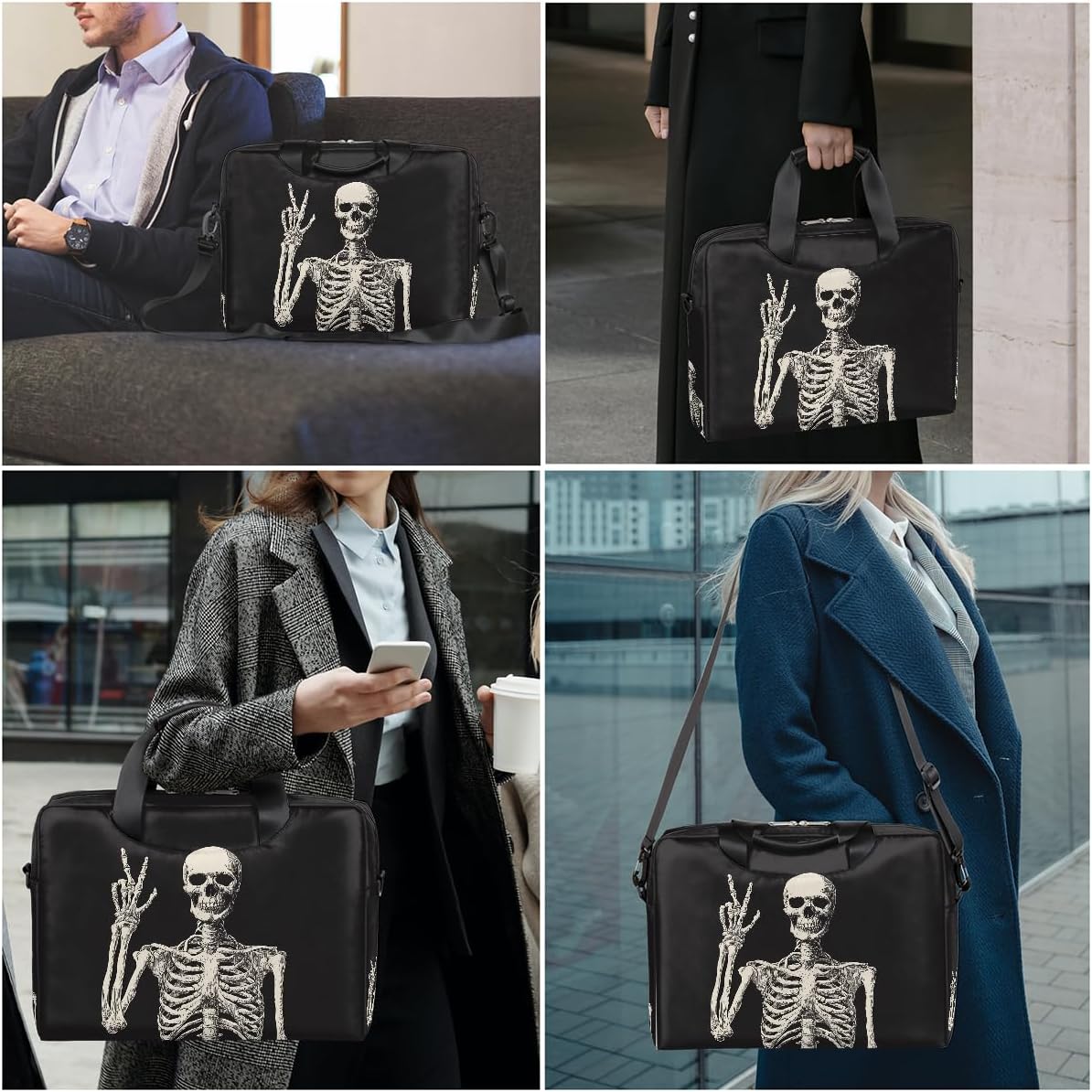 Laptop Shoulder Bag Portable Laptop Sleeve Case for 14/15.6/16in Notebook Computer Messenger Bag Women Men Briefcase