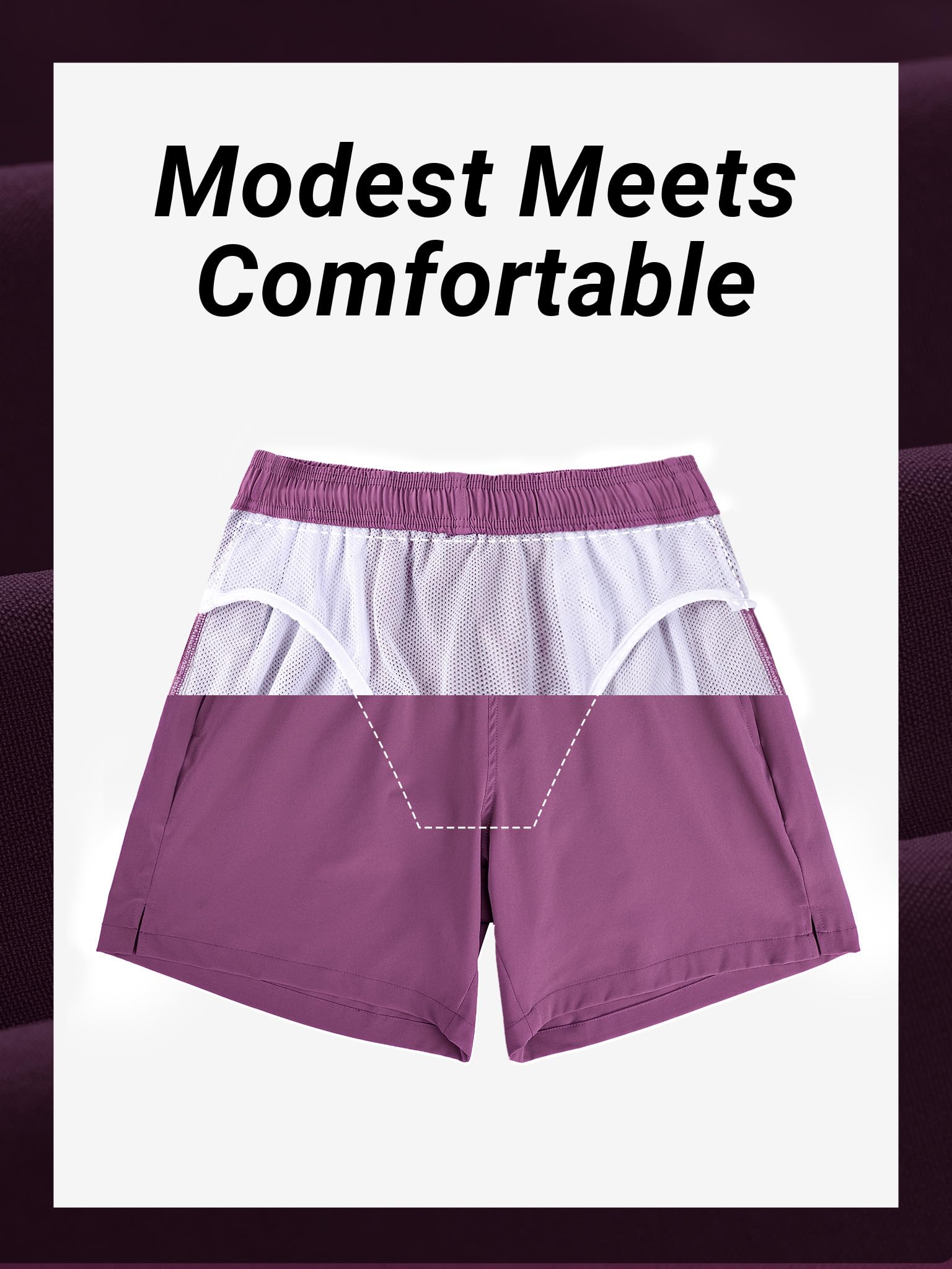 Arcweg Pantaloncini da Bagno Uomo Asciugatura Veloce Calzoncini da Bango Mare Beach Costume da Bagno Fodera Rete con Taschino e Coulisse Trunks