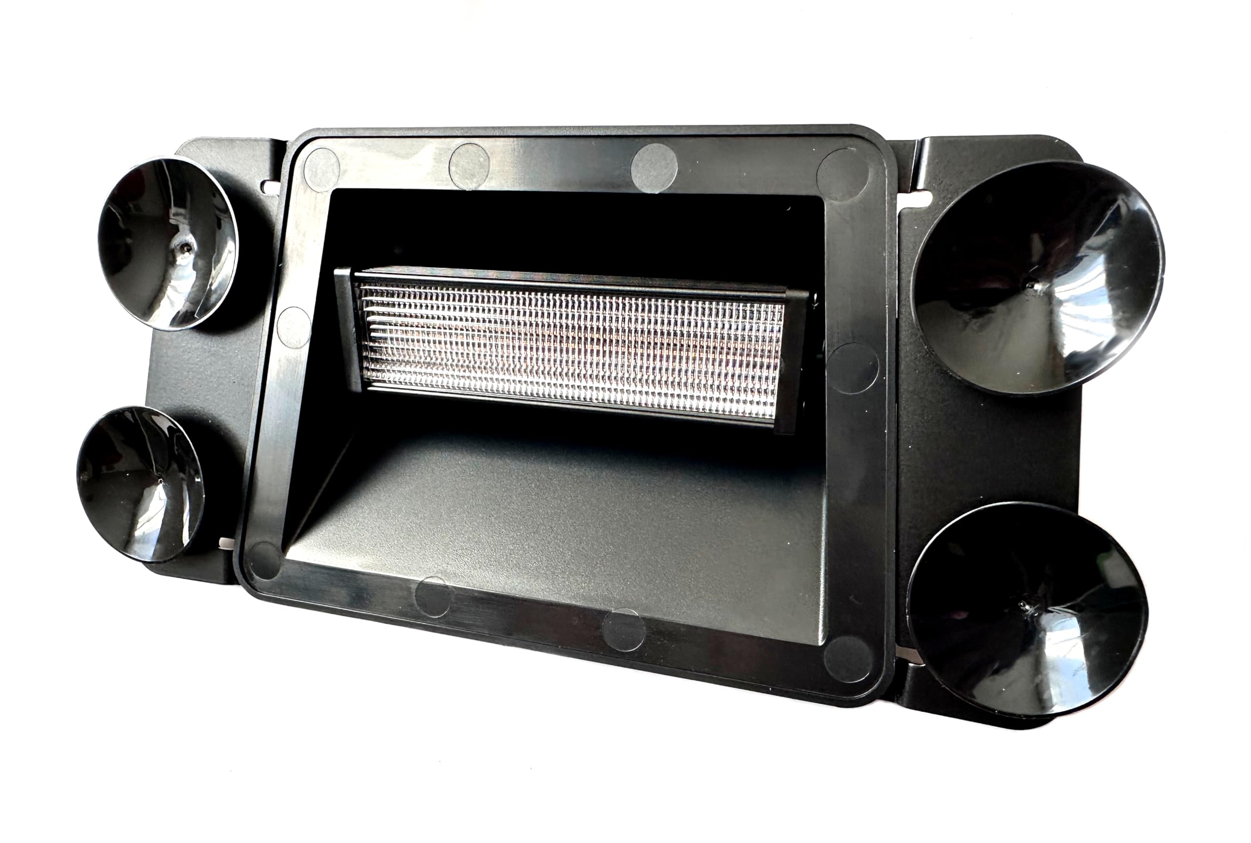LED Frontblitzer Warnleuchte 12–24V - R65 R10 Zulassung - Amber/Blau Variante - Front Warnlicht für Auto LKW Transporter (252x46mm - Amber)