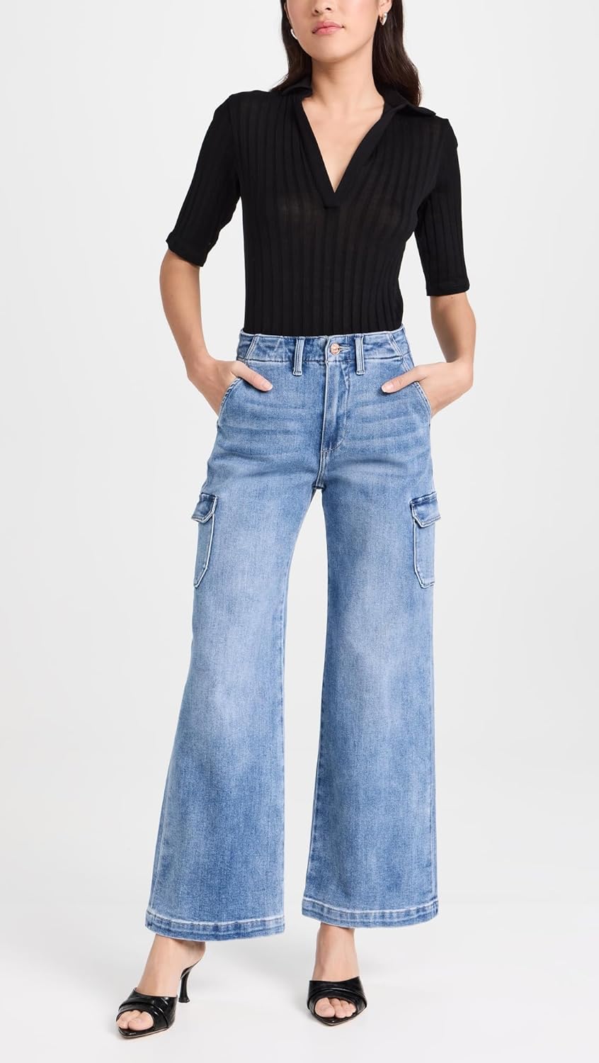 PAIGE Women's Carly Cargo Jeans