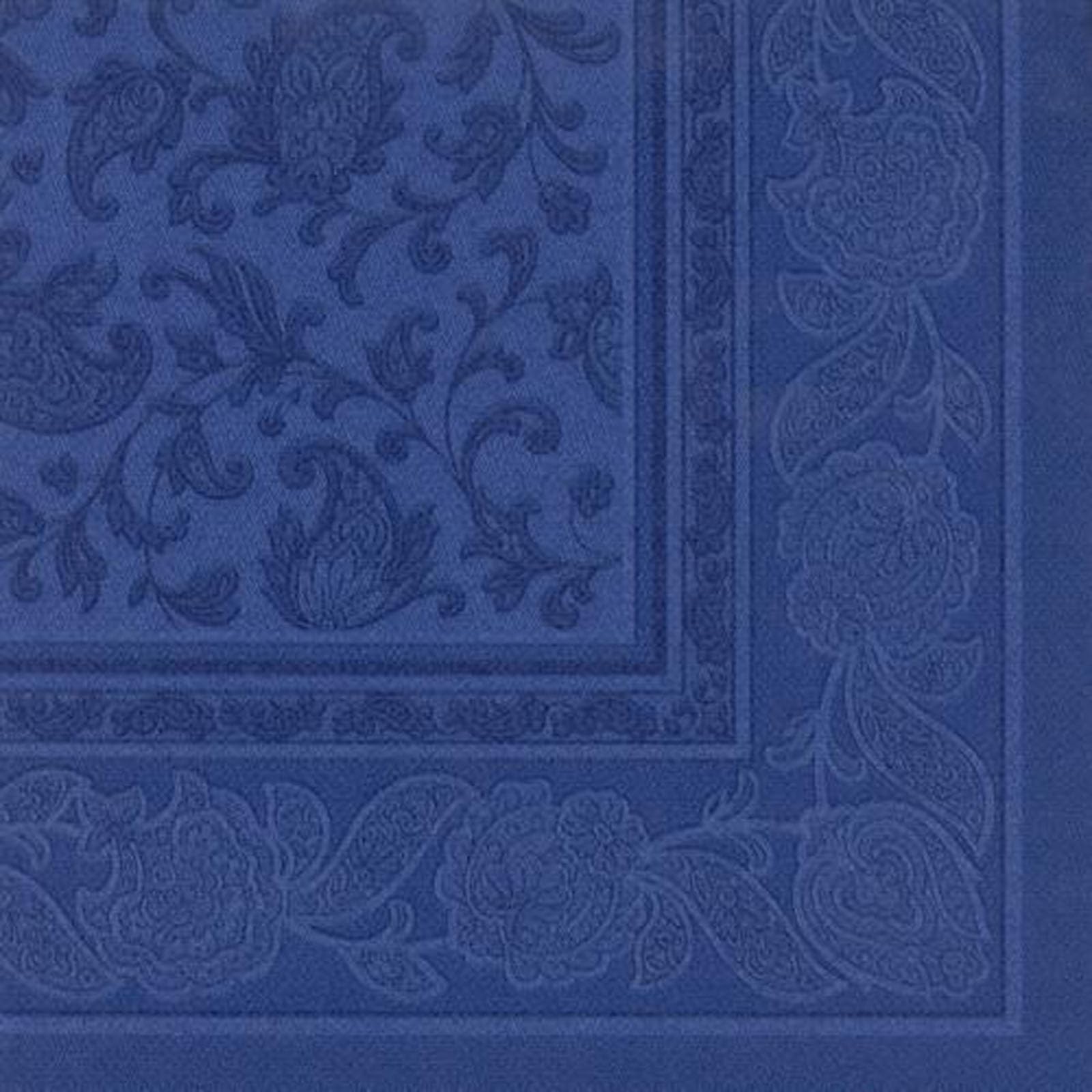 PAPSTAR 250 Premium Servietten ROYAL Collection 1/4-Falz 40 cm x 40 cm dunkelblau Ornaments hochwertig