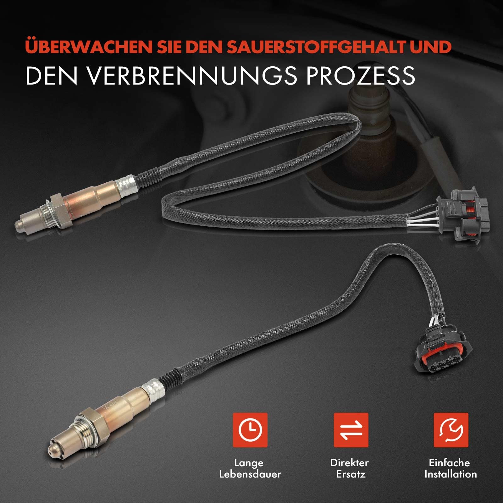 Frankberg 2 sondes lambda avant/après catalyseur 55568696 | Compatible avec: Circuit combiné, Corsa D S07, Astra H GTC A04, Corsa C X01, Astra J P10, Astra J Caravane P10