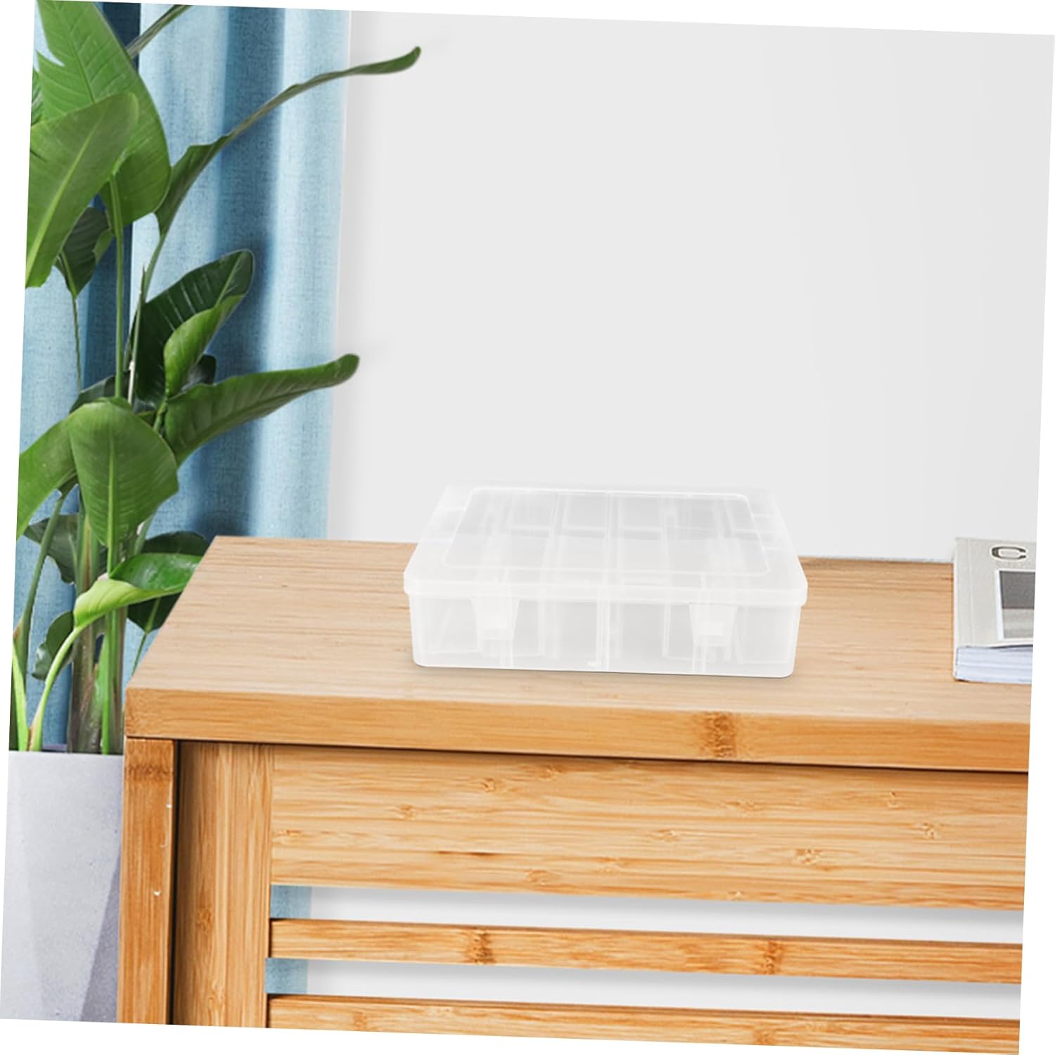 Clear Beads Storage Containers with Lid Mini Transparent Organizer for Rings Crafts and Jewelry Lightweight Portable Divided Storage Box for Easy Item Access