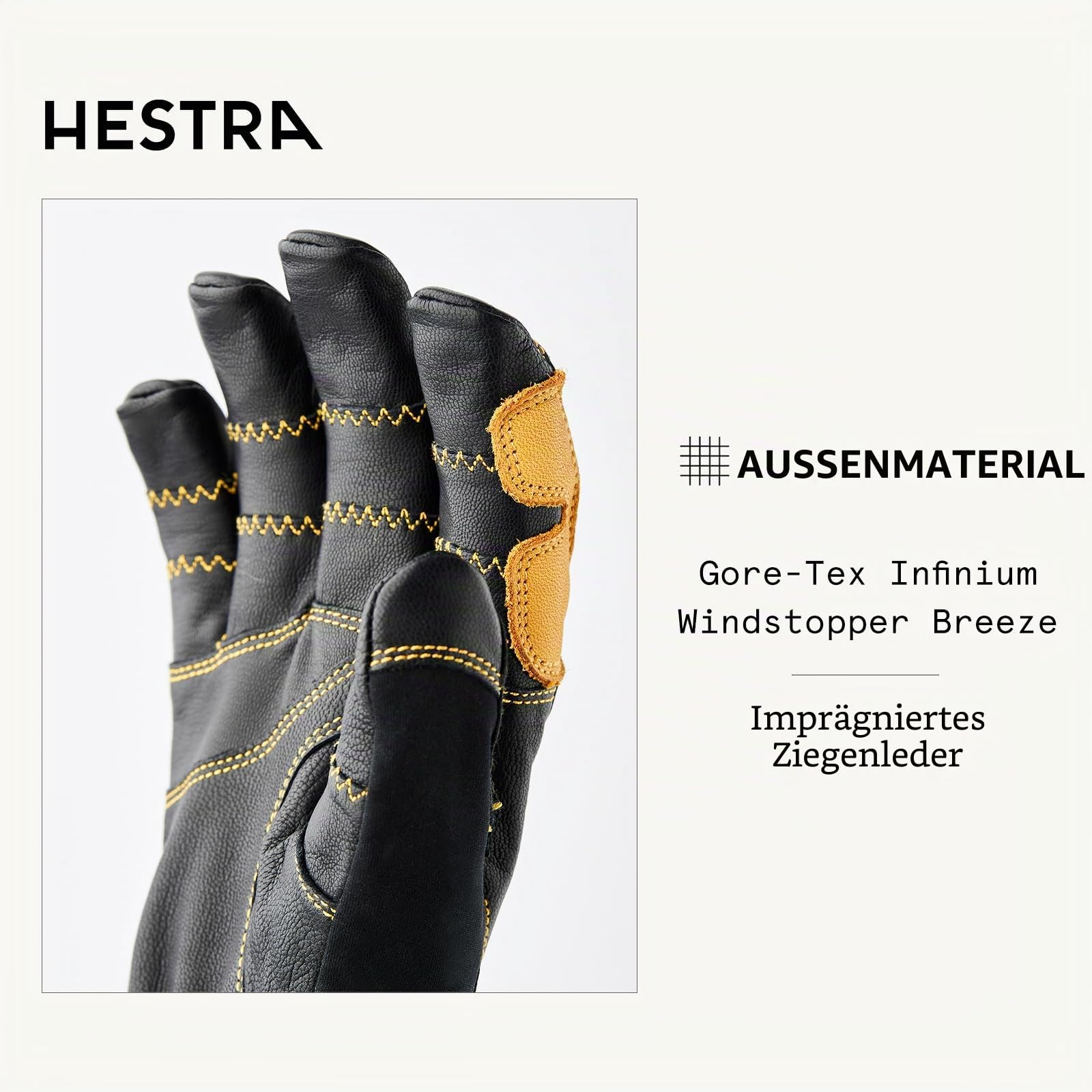 Hestra Ergo Grip Active 5-Finger Skihandschuhe Damen Herren mit Futter Herbst Winter