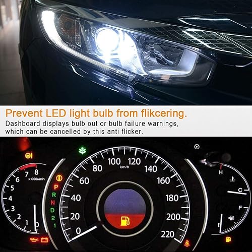 Vista 19 de Condensador de decodificador antiparpadeo LED (paquete de 2)